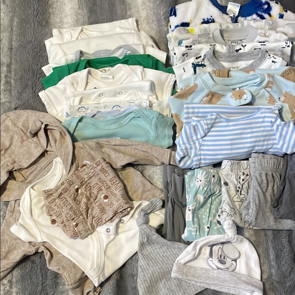0-3 months baby boy bundle clothes